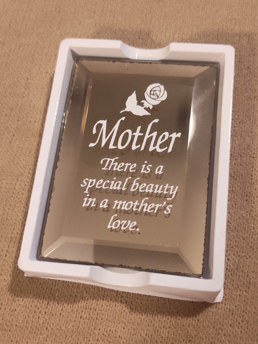 NWT! Mother Glass Plaque Wall Decor -